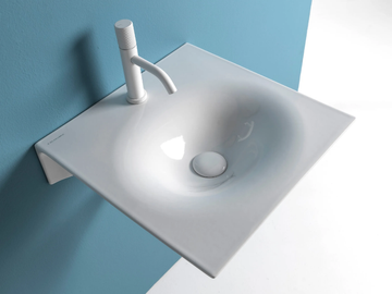 VEIL - Wall-mounted ceramic washbasin by Scarabeo Ceramiche - view 2